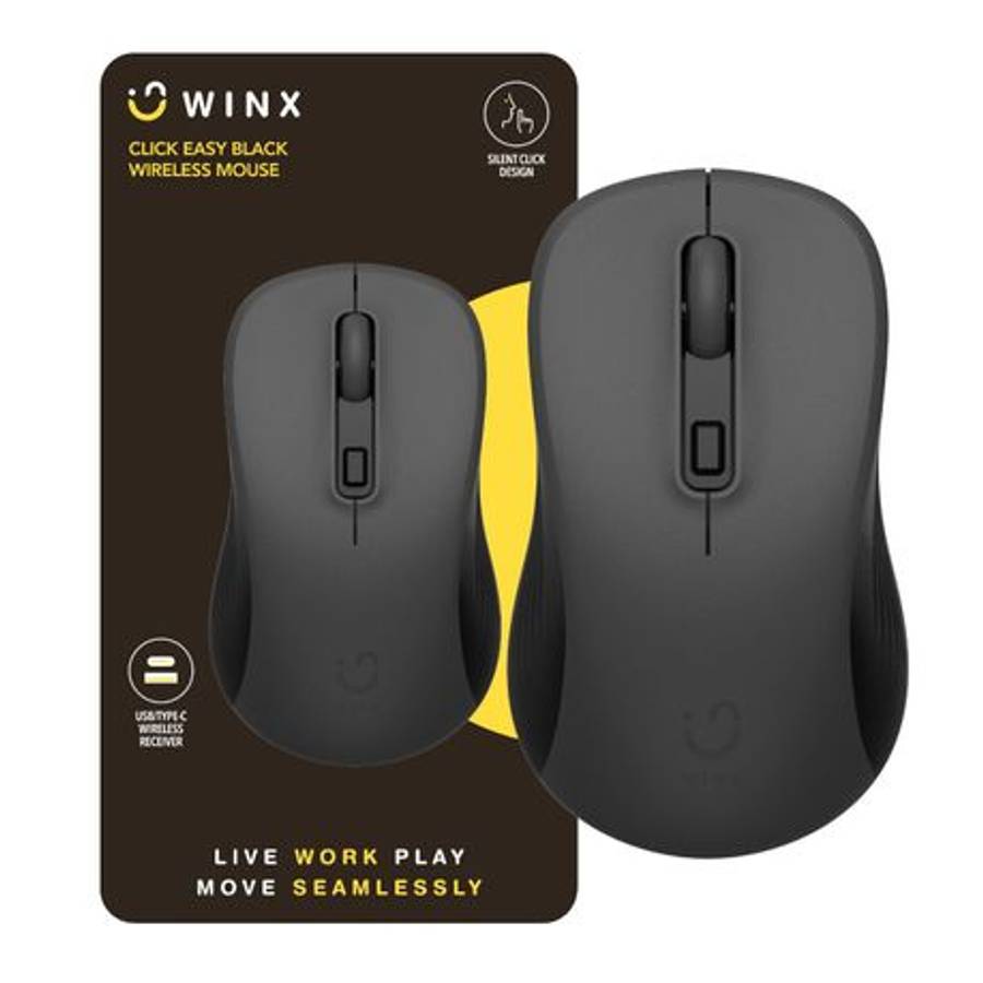 WINX - Click Easy 1600DPI 2.4GHz Wireless Mouse - Black - WINX - Click Easy 1600DPI 2.4GHz Wirele...