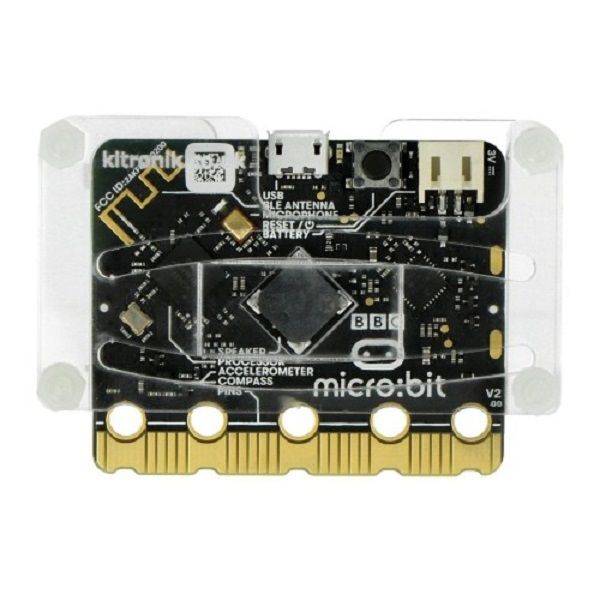 Kitronik (56102) Protective Case, Nylon, Clear, BBC micro:bit V1 & V2