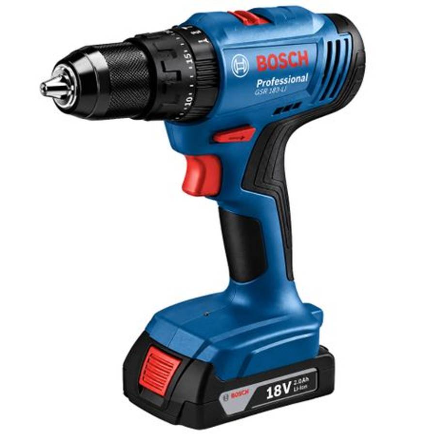 Bosch - Cordless Drill & Grinder with 2ah Battery, Charger & 42Pce Bit Set - Bosch - Cordless Dri...
