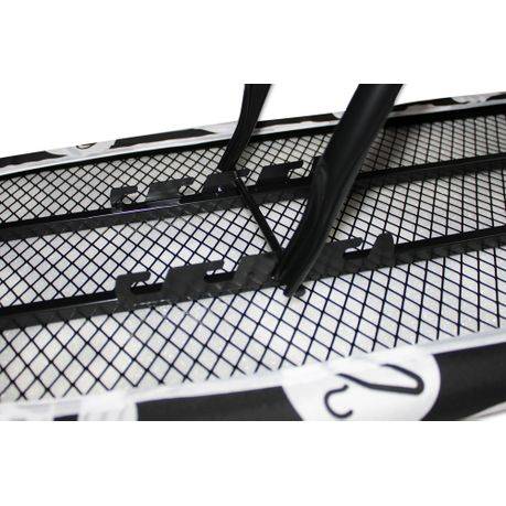 130x34cm Adjustable 4 Leg Steel Mesh Ironing Board with Rest - BLACK (PLEASE READ DESCRIPTION)
