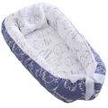 Baby Nest,Baby Lounger Co-Sleeping Baby Bassinet for Bed Newborn Lounger - Blue-Elephant