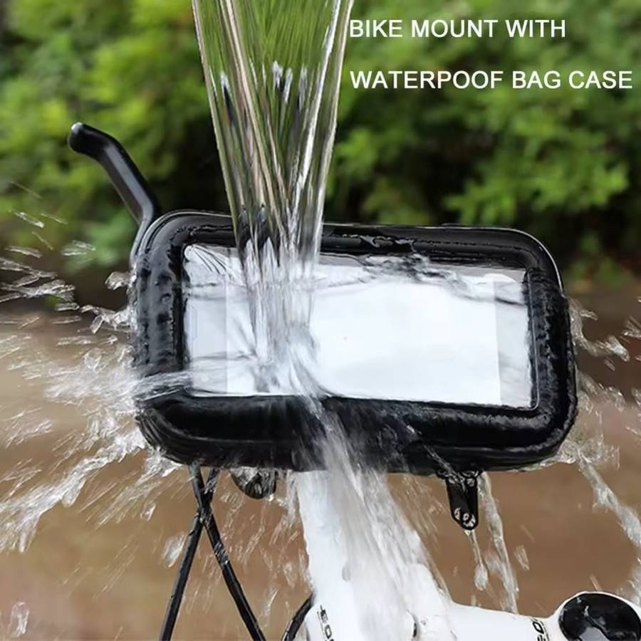 Waterproof Motorcycle Phone Holder- Universal Bike Mount with 360 Rotation