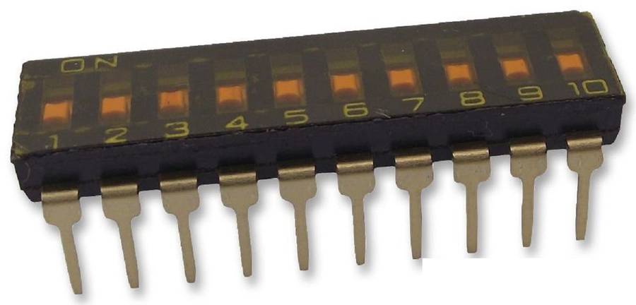 Omron (A6T0102) DIP / SIP Switch, SPST, 24 VDC, 25 mA
