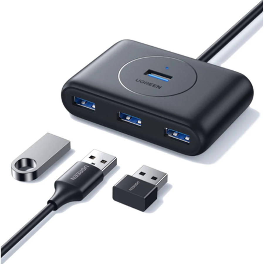 Ugreen - Powerful Portable 4-Port USB 3.0 Hub with 5Gbps Data Transfer 0.5m - Ugreen - Powerful P...