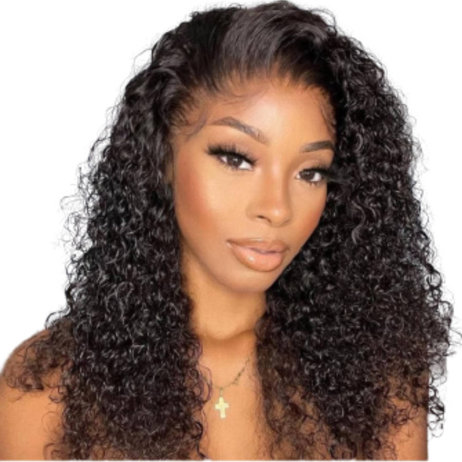 16" Peruvian Hair Curls Full Frontal Wig