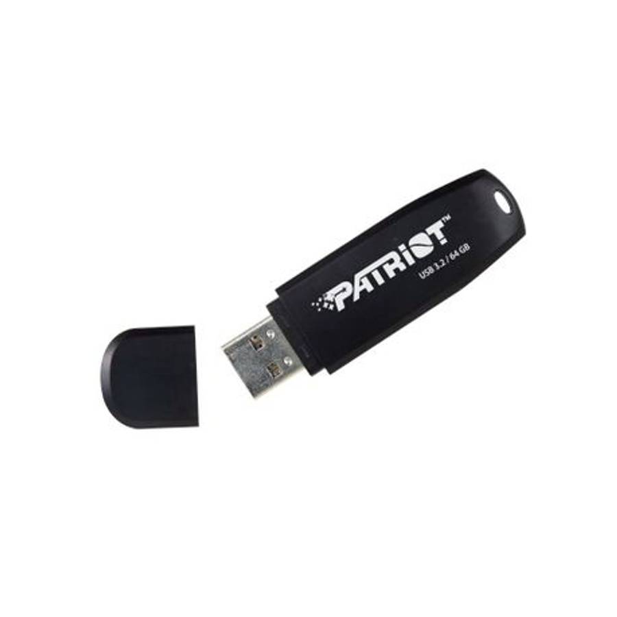 Patriot - Xporter Core 64GB USB3.2 Flash Drive - Black - Patriot - Xporter Core 64GB USB3.2 Flash...