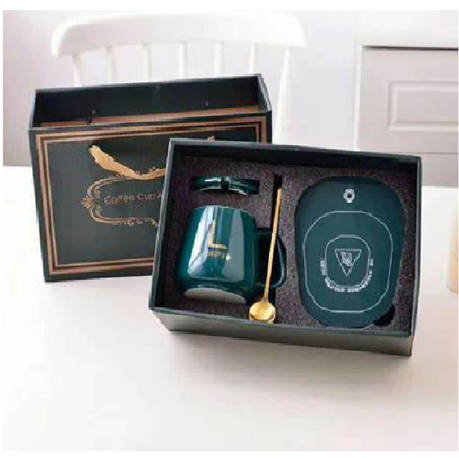 Classy Electric Coffee Warmer Coaster and Mug Set