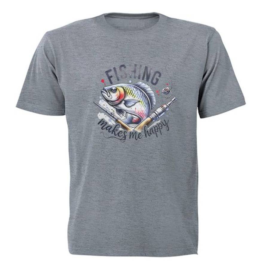 DTF Printed T-Shirt Fishing Makes ME Happy