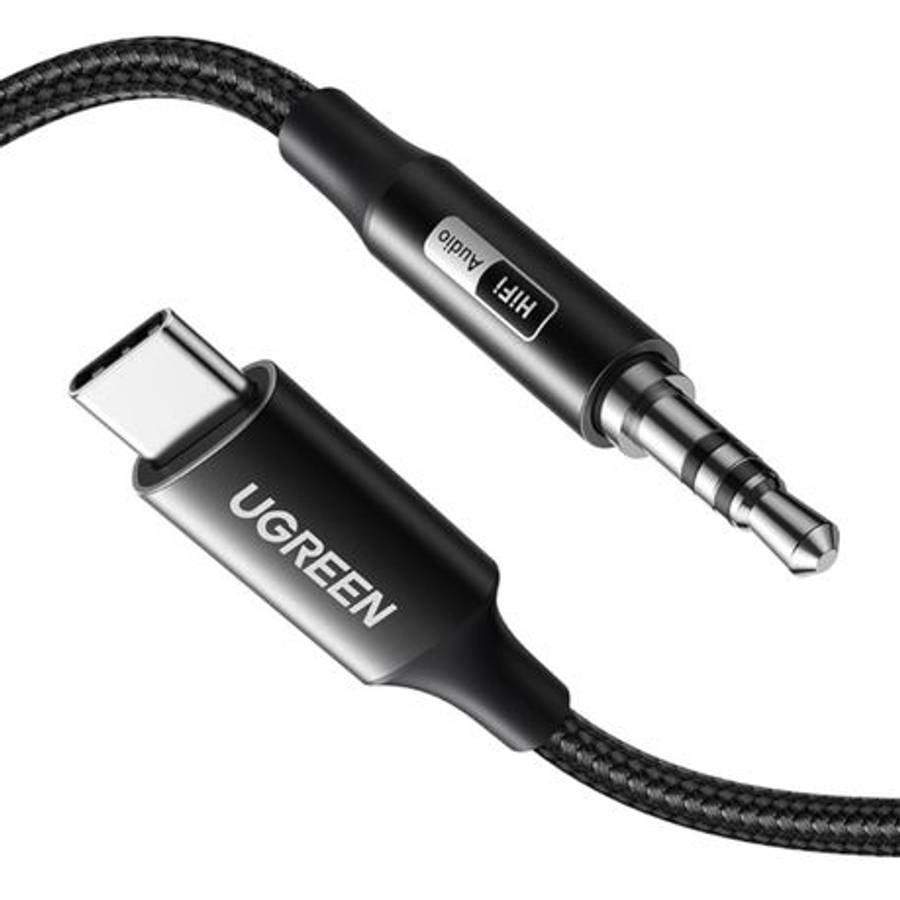 Ugreen - USB Type-C to 3.5mm AUX Audio Cable 3M - Black - Ugreen - USB Type-C to 3.5mm AUX Audio ...