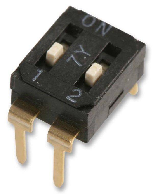 Multicomp Pro (MCEI-02) DIP / SIP Switch, SPST, 24 VDC, 25 mA