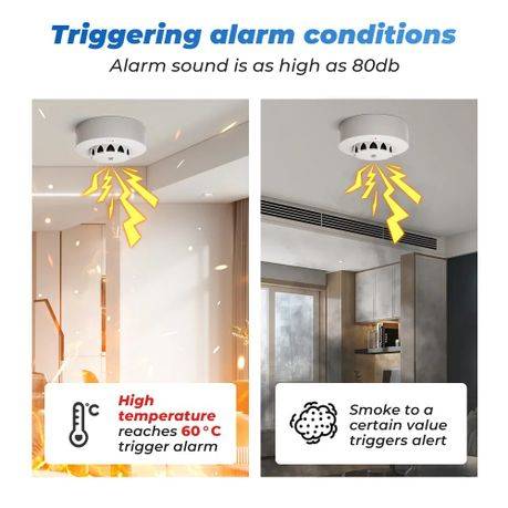 3 in 1 - Smartlife / Tuya Smart Wifi Smoke Detector, Temperature and Humidity Sensor (Damaged box)