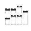 Food Containers - X 2 -(Set of 7 Airtight Sealed )