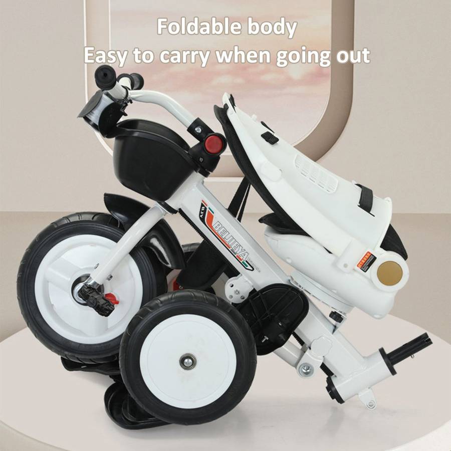 Heartdeco 4-in-1 Foldable Baby Tricycle Stroller