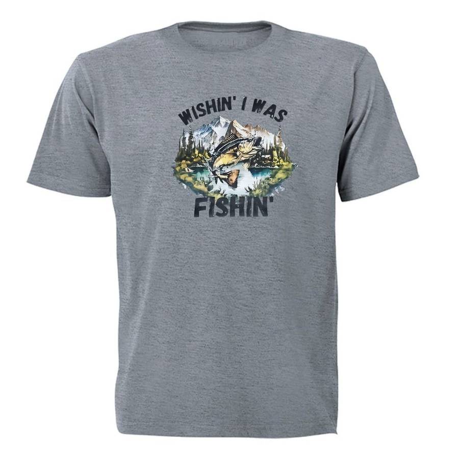 Printed T-Shirt Wishing Fishing - S