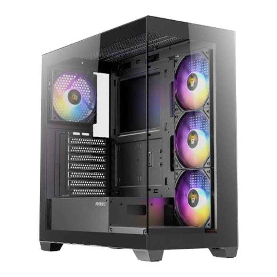 Antec - CX300 ARGB ATX Gaming Chassis - Black - Antec - CX300 ARGB ATX Gaming Chassis - Black