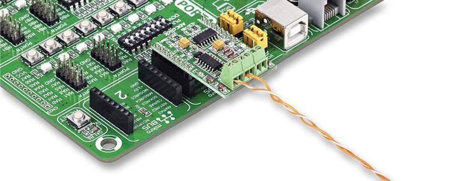 Mikroelektronika (Mikroe-922) Daughter Board, ADC Click Accessory Board