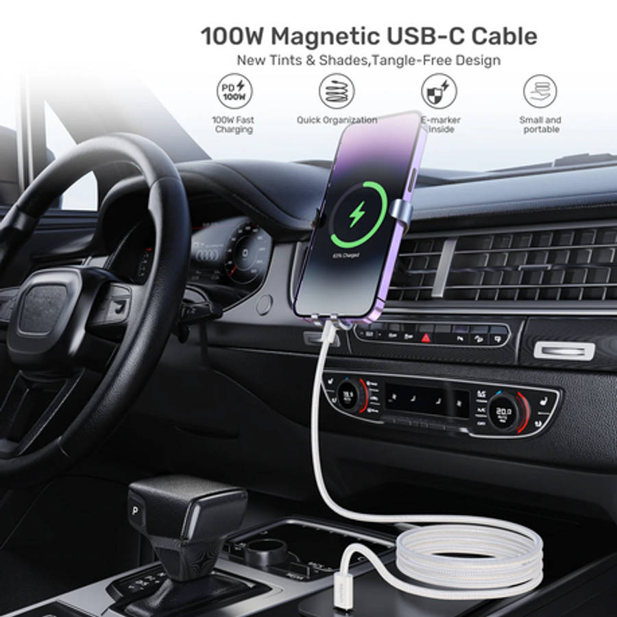 Unitek - C14141A Series | 100W Magnetic PD3.0 Fast Charging Type-C 1M Cable - Unitek - C14141A Se...