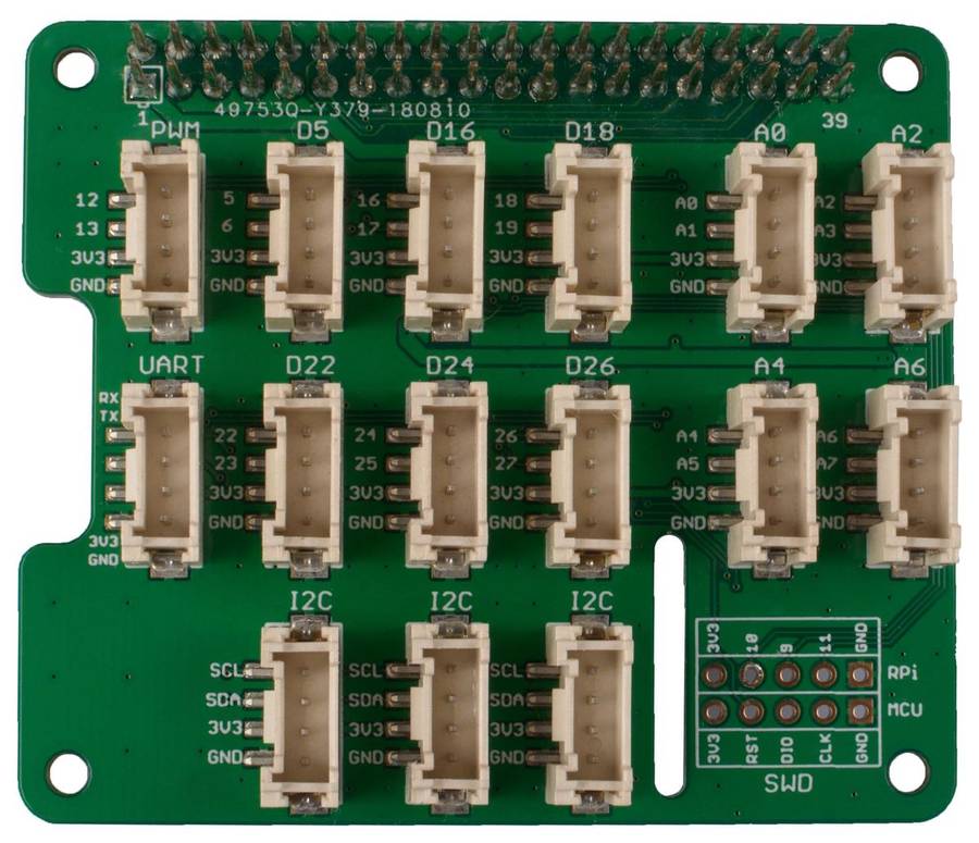 Seeed Studio 103030275 Base HAT Interface, Grove, 3.3 V in, Raspberry Pi