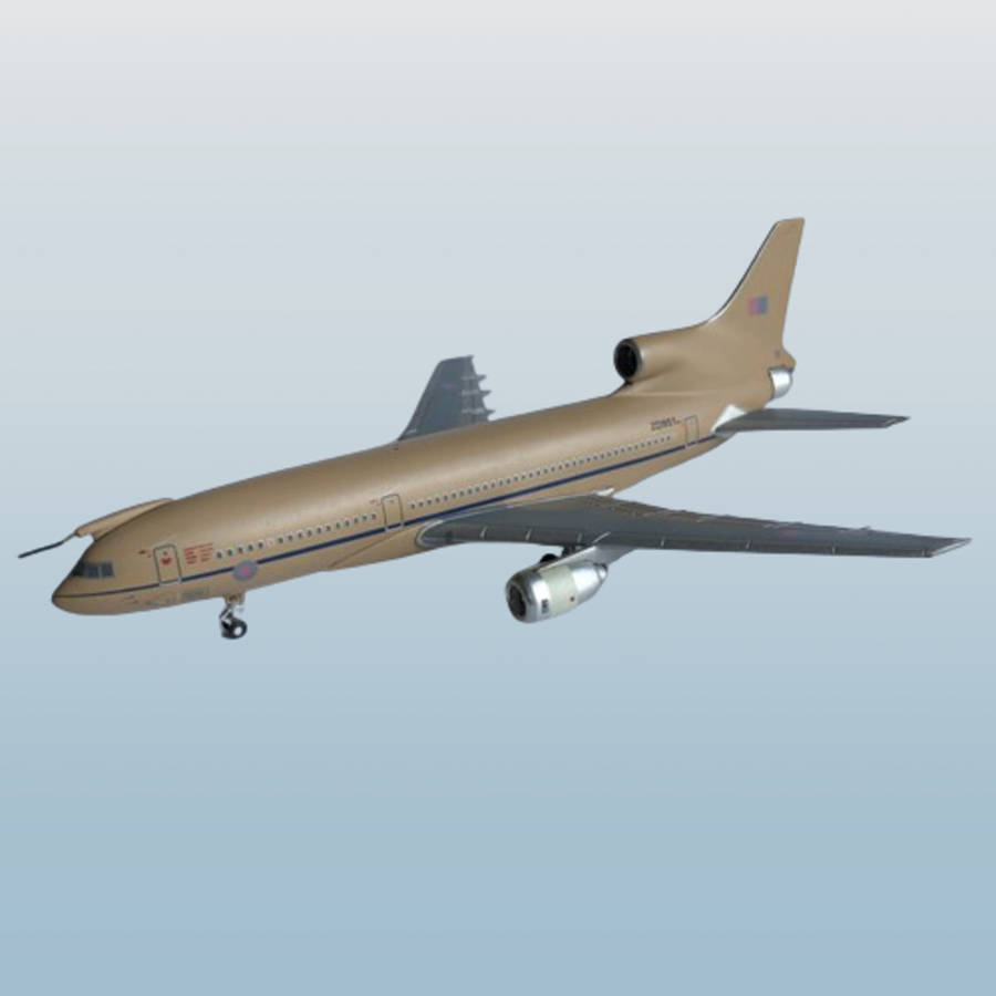 1:400 Scale, Royal Air Force, Lockheed L-1011, Diecast Alloy Display Model