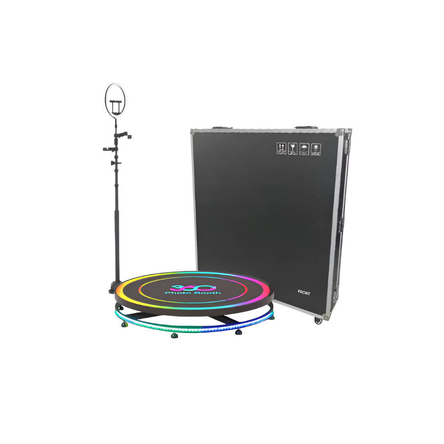 100cm Event Photo Booth - 360 Rotation & Lighting