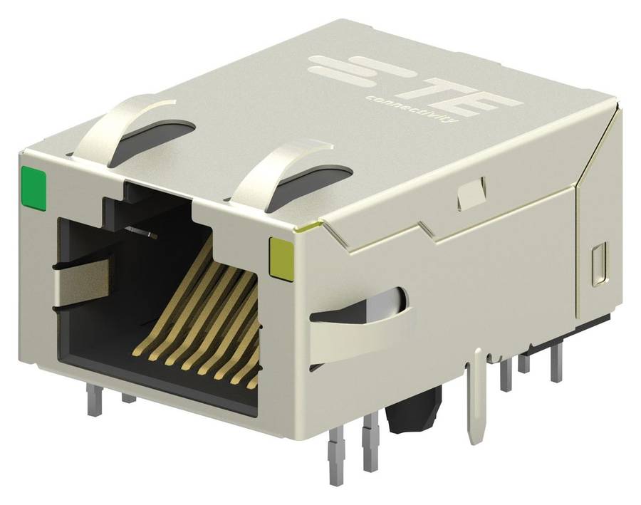 TE Connectivity (1-2301994-1) Modular Connector, Inverted, With LEDs,
