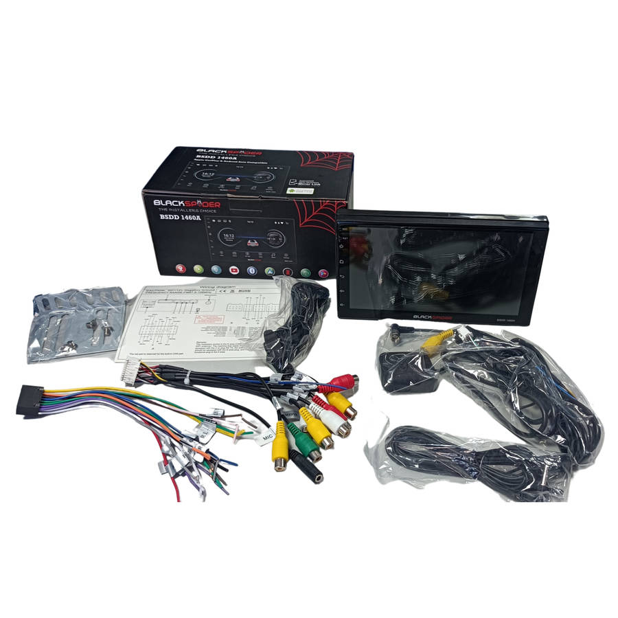 Blackspider BSDD1460A 2DIN Apple Car-Play and Android Auto