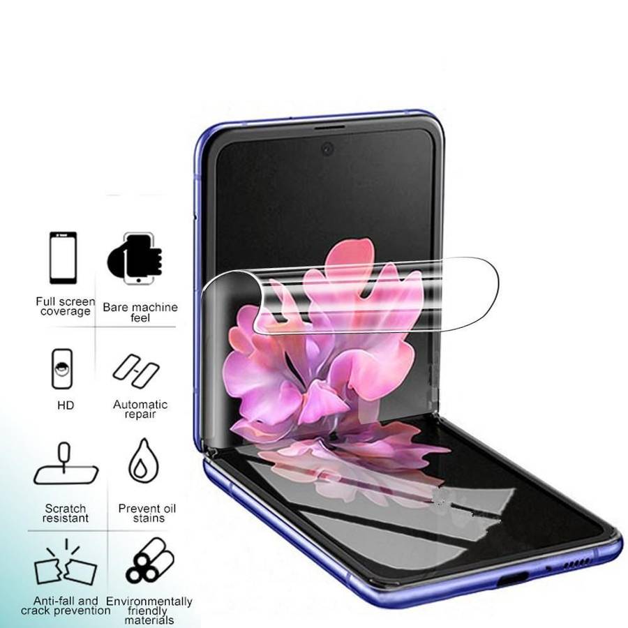 Hydrogel Screen Protector Hydrogel Film Screen Protector For Samsung Galaxy Z Flip - Pack of 2