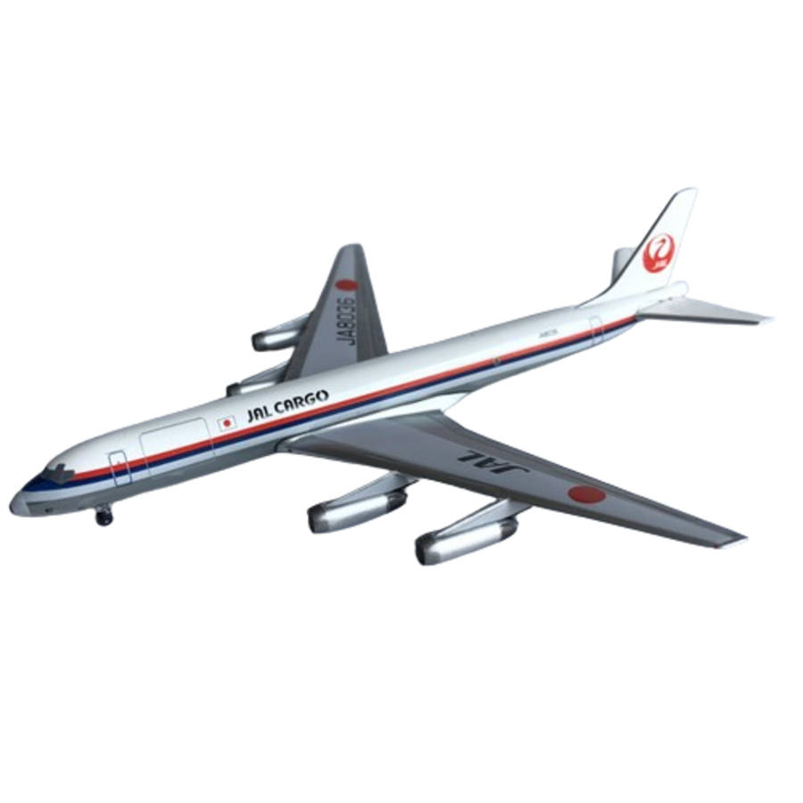 1:400 Scale, JAL ( Japan Air lines) Cargo, Douglas DC-8, Display Model