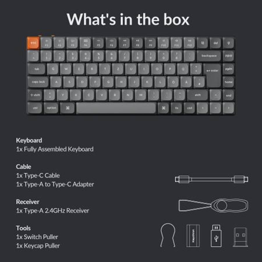 Keychron - K3 Max QMK/VIA Wireless 75% Custom Mechanical Keyboard | RED Switches - Keychron - K3 ...