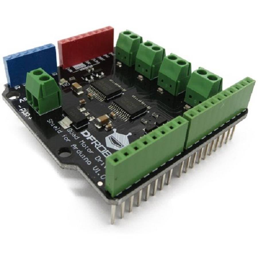 DFRobot (DRI0039) Expansion Board, Quad DC Motor Driver Shield