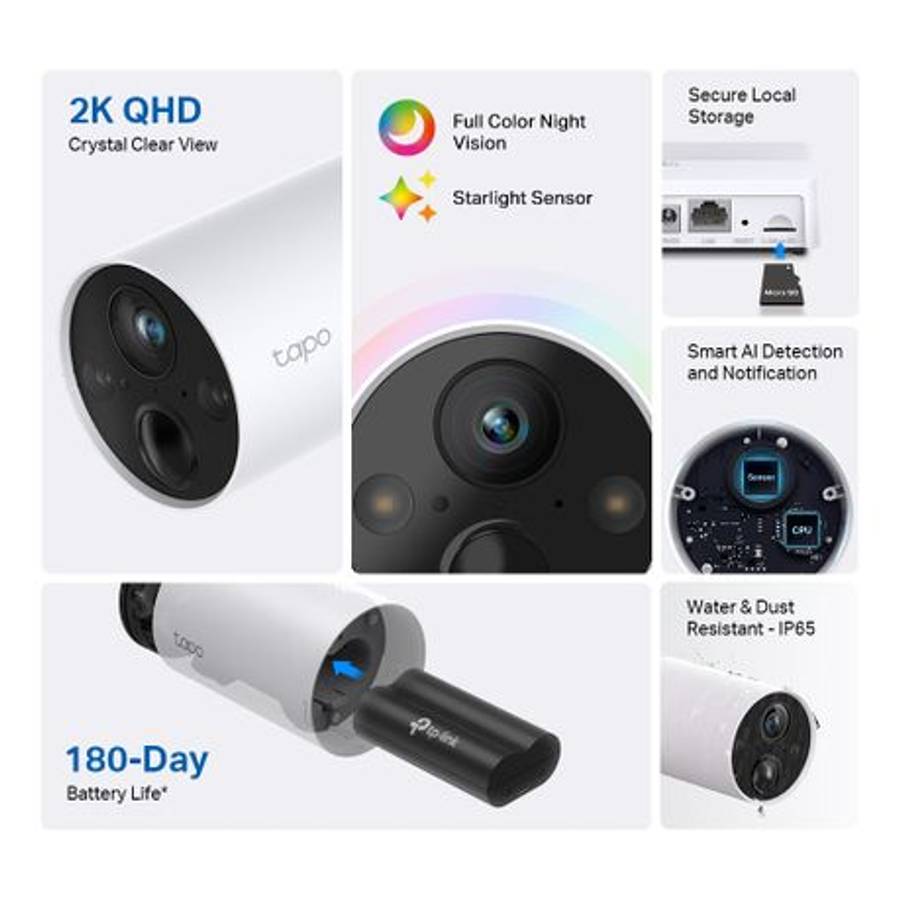 Tp-Link - Tapo C420S1 Wire-Free 2K QHD Security Camera with AI Detection - Tp-Link - Tapo C420S1 ...