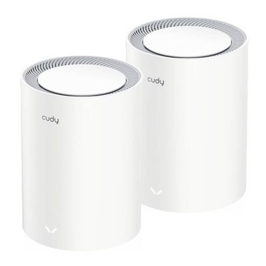Cudy - AX3000 Wi-Fi 6 Mesh Kit 2 Pack - White - Cudy - AX3000 Wi-Fi 6 Mesh Kit 2 Pack - White
