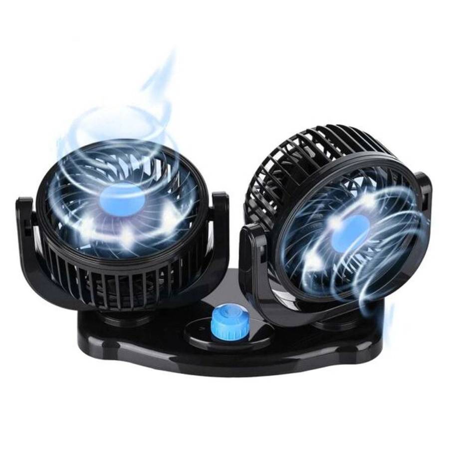 Mini Double Headed Vehicle Fan