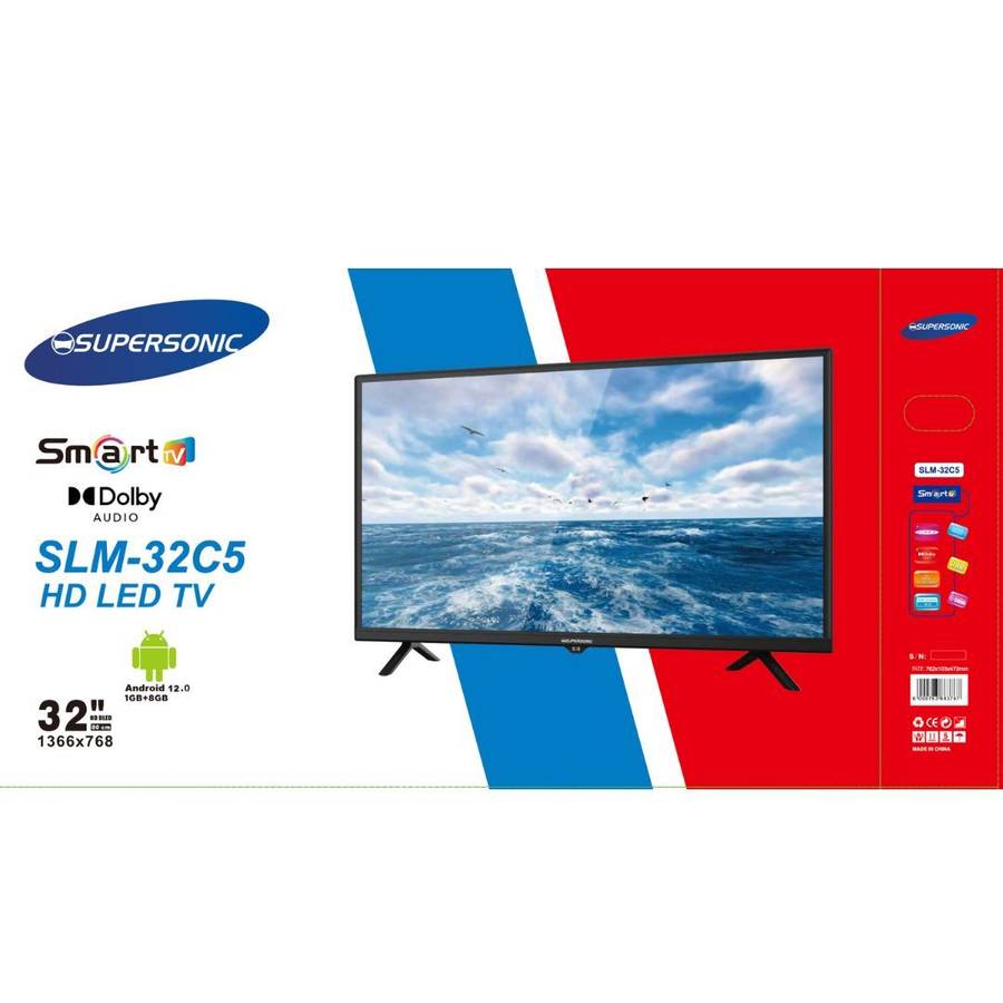 Supersonic 32" HD Smart TV with Dolby Audio SLM-32C5