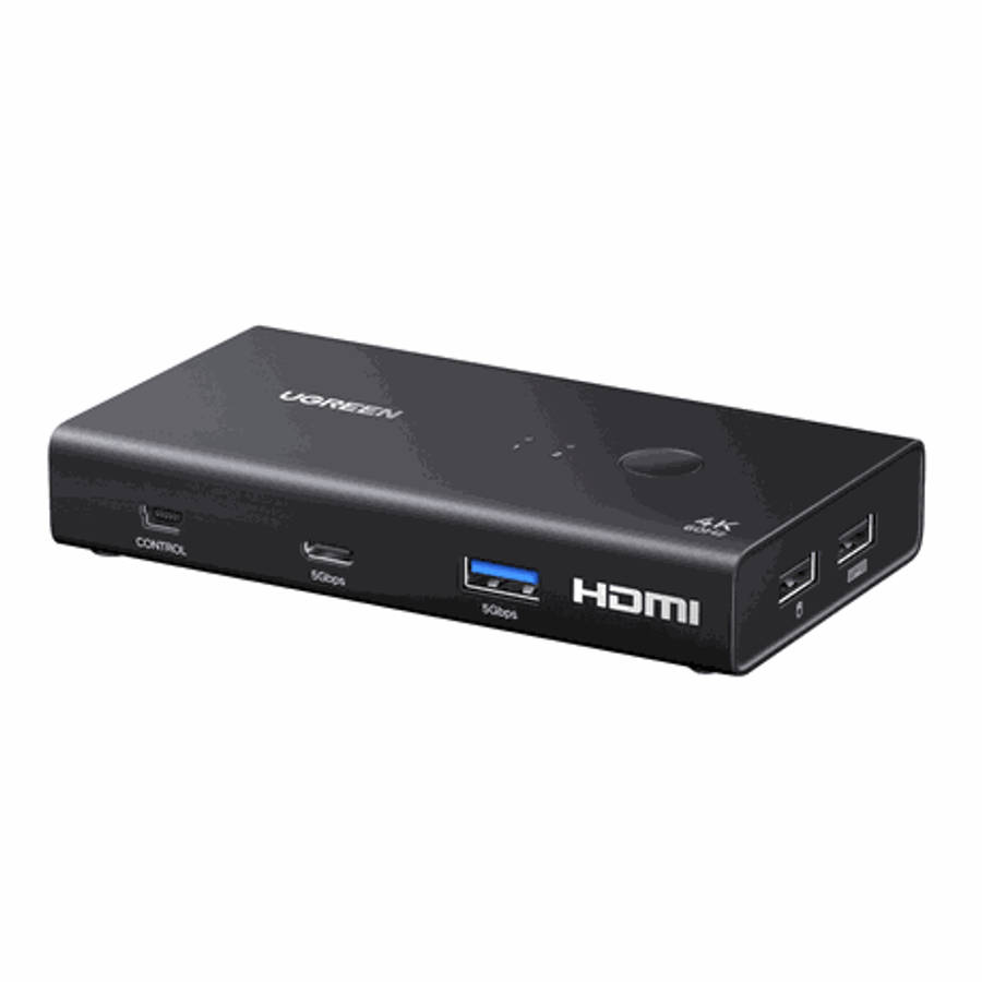 Ugreen - HDMI 2.0 Kvm Switch 2-In-1 Out - Ugreen - HDMI 2.0 Kvm Switch 2-In-1 Out