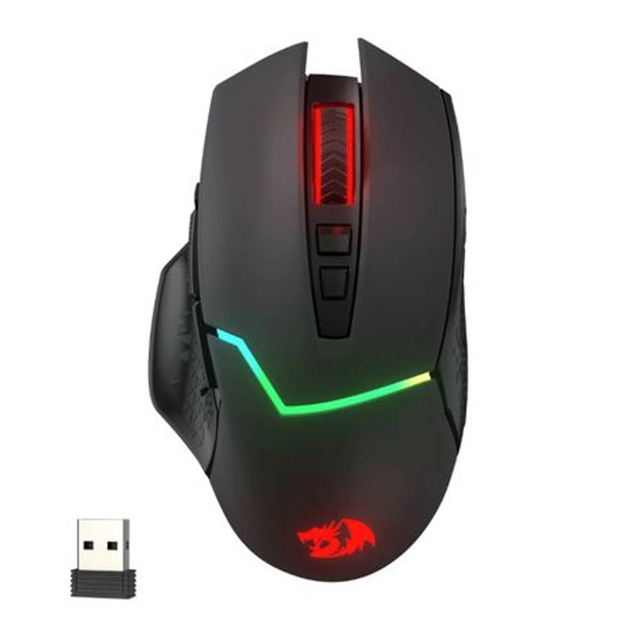 Redragon - Mirage PRO 8000DPI 8-Button RGB Wireless Gaming Mouse - Black - Redragon - Mirage PRO ...