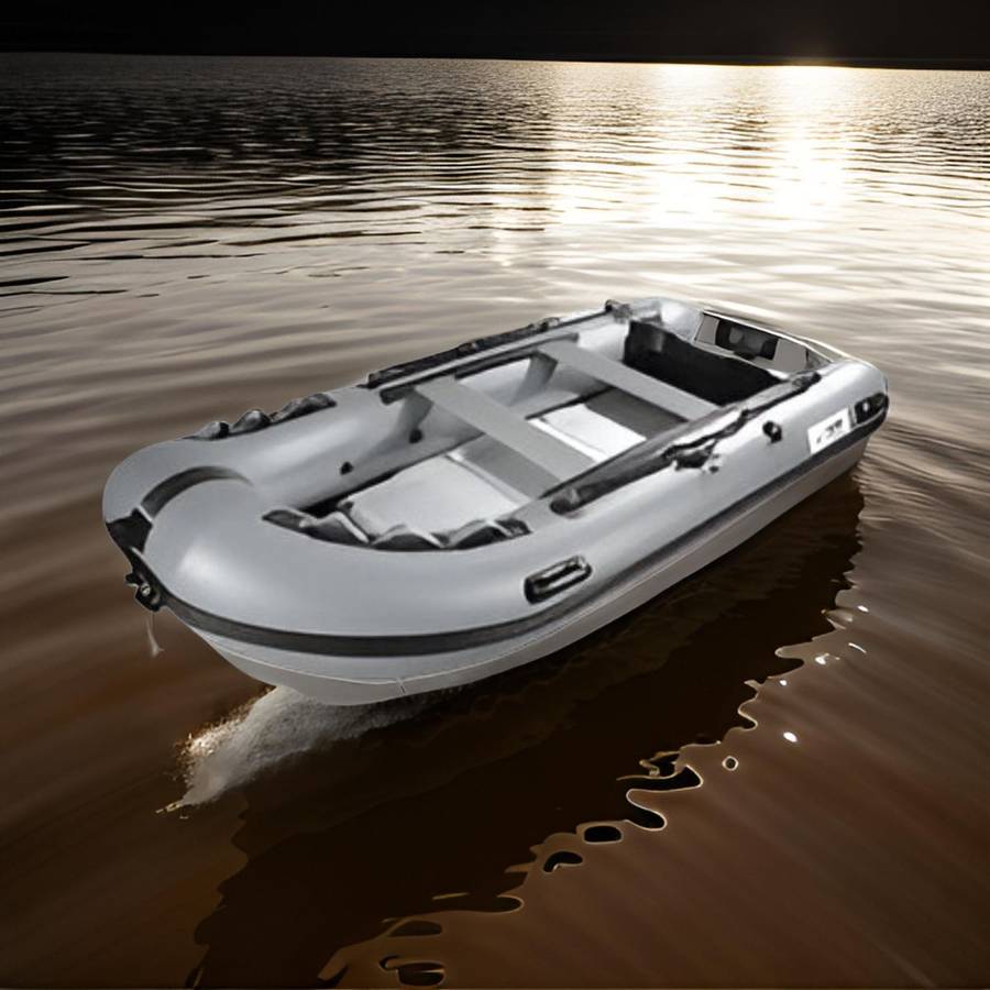 3.3m Inflatable Boat With Leather Padding And Water-Resistant Base