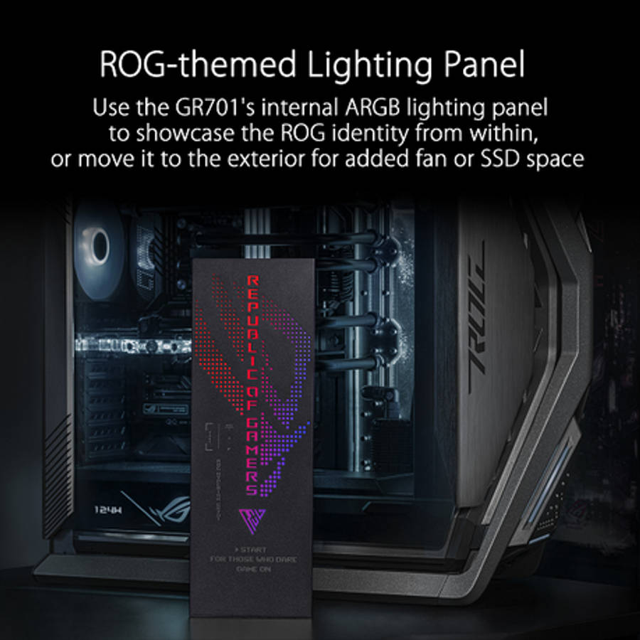 Asus - ROG Hyperion GR701 E-ATX ARGB Gaming Chassis - Black - Asus - ROG Hyperion GR701 E-ATX ARG...