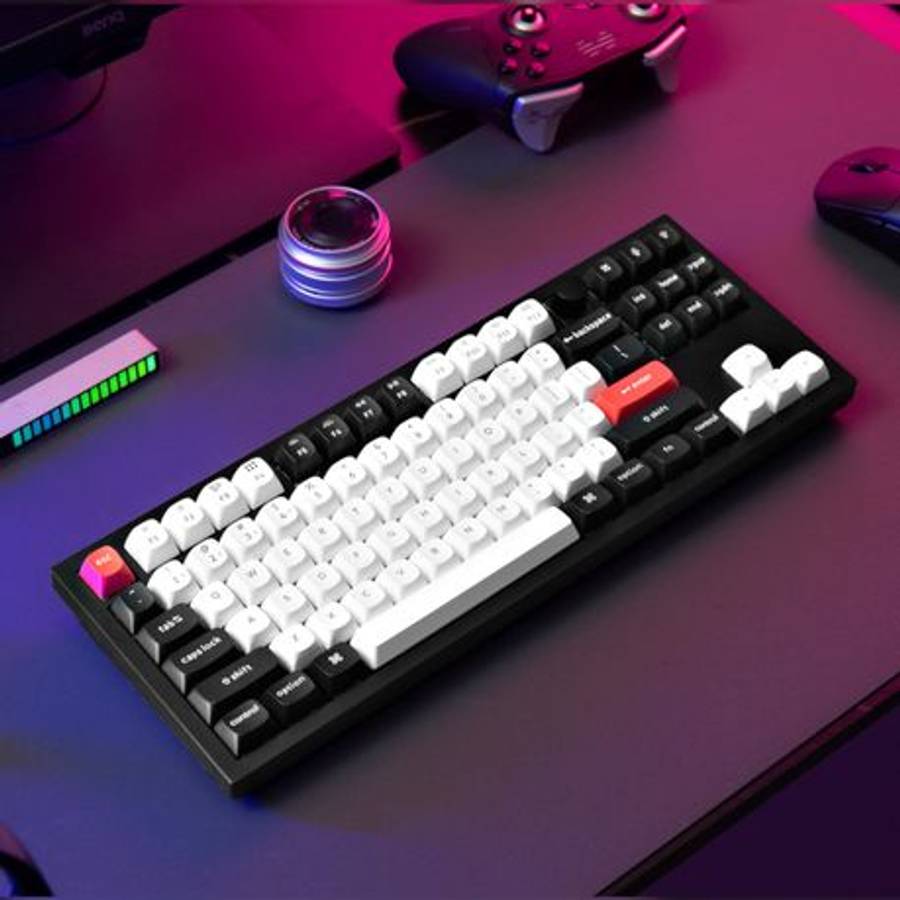 Keychron - Q3 HE QMK 80% Wireless Custom Mechanical Keyboard (Nebula Switch)  Carbon Black - K...