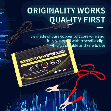 12V 7A Lead Acid Microcomputer Repair Battery Charger for Car/Motorcycle