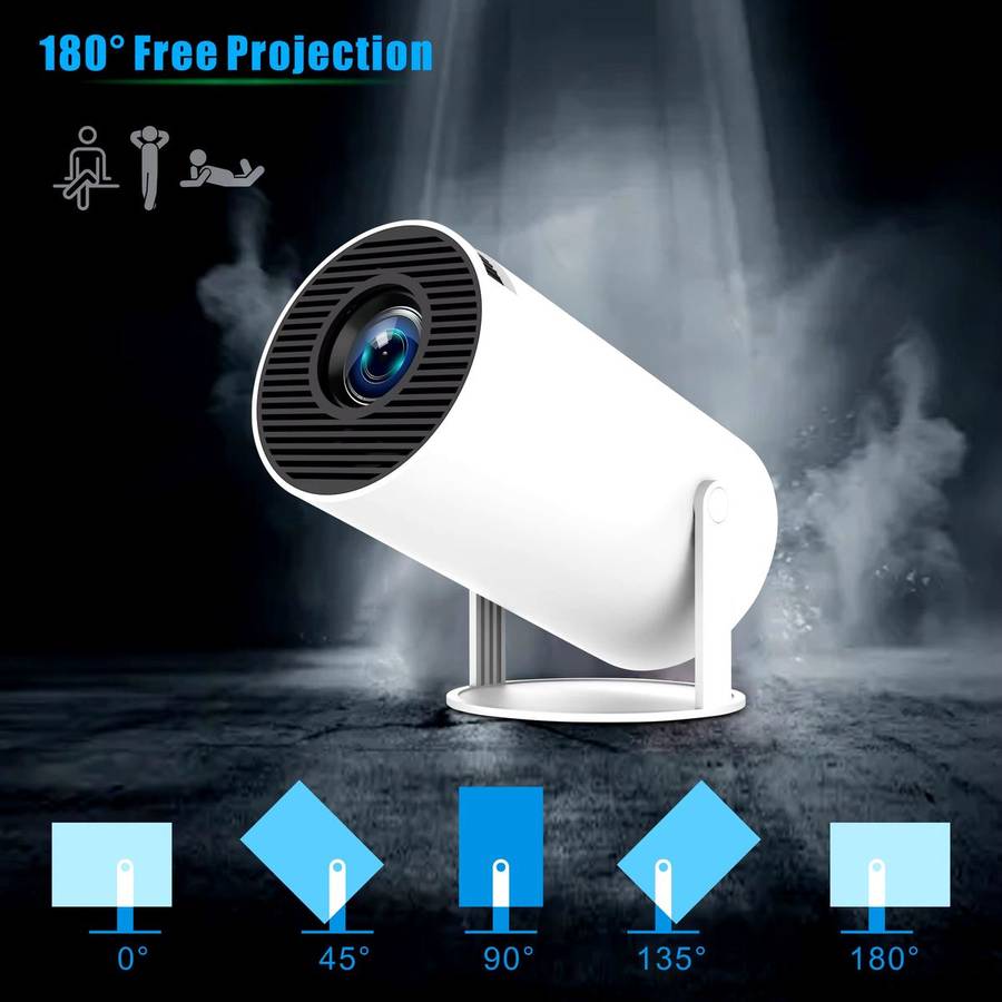 HY300 Pro 4K Supported Android Smart Short Throw Projector
