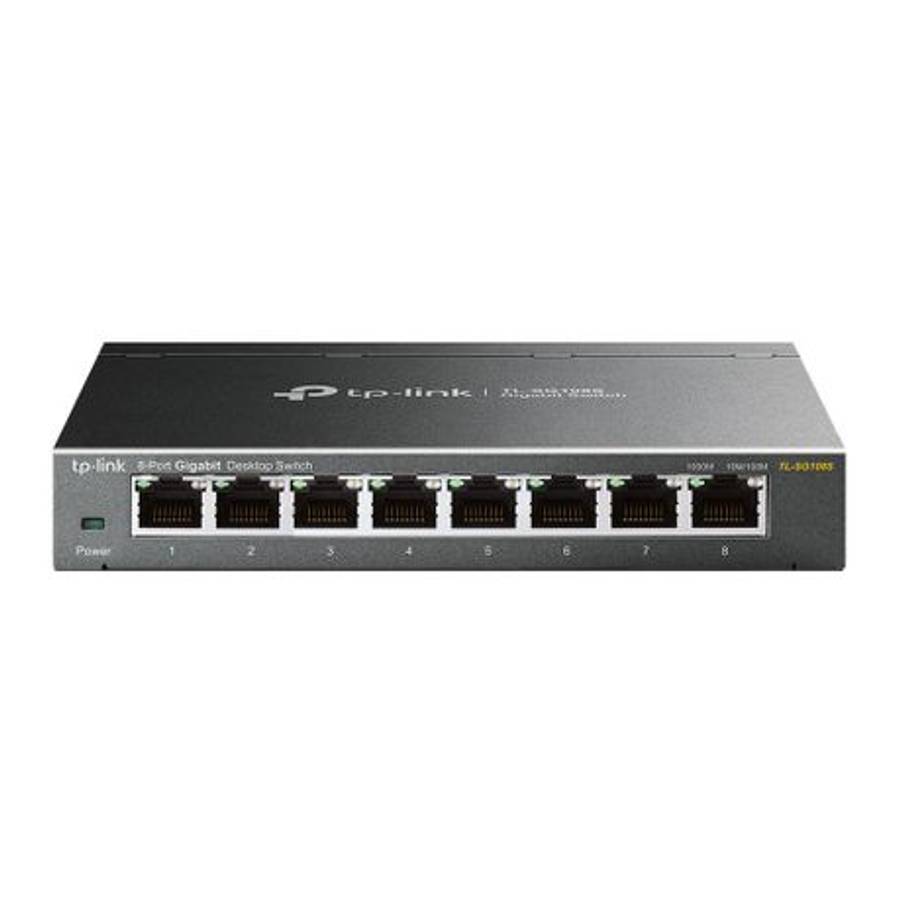 Tp-Link - TL-SG108S 8-Port Gigabit Ethernet Switch-Fast,Reliable, Plug & Play - Tp-Link - TL-SG10...