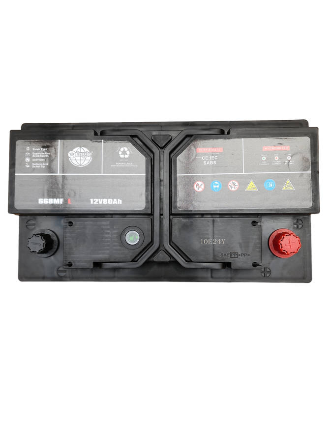 Ingle 668MF L Car Battery - 650 CCA | High Starting Power, Maintenance-Free | 12V