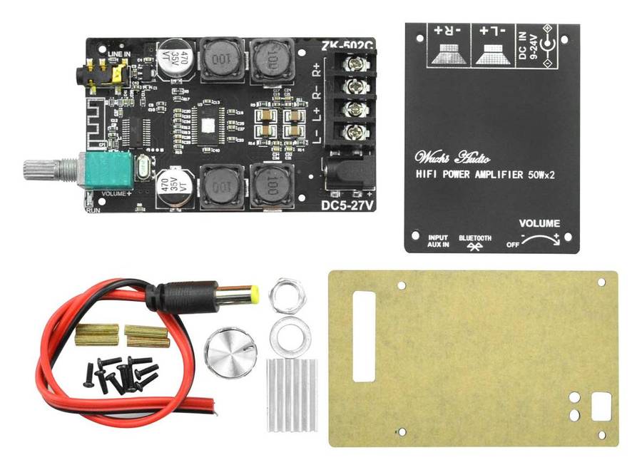 (DFR0803) Evaluation Board, 2-Channel, Audio Amplifier, AUX