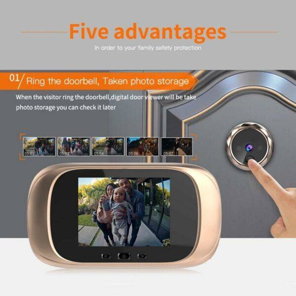 2.8 inch Video peephole Digital Doorbell Camera