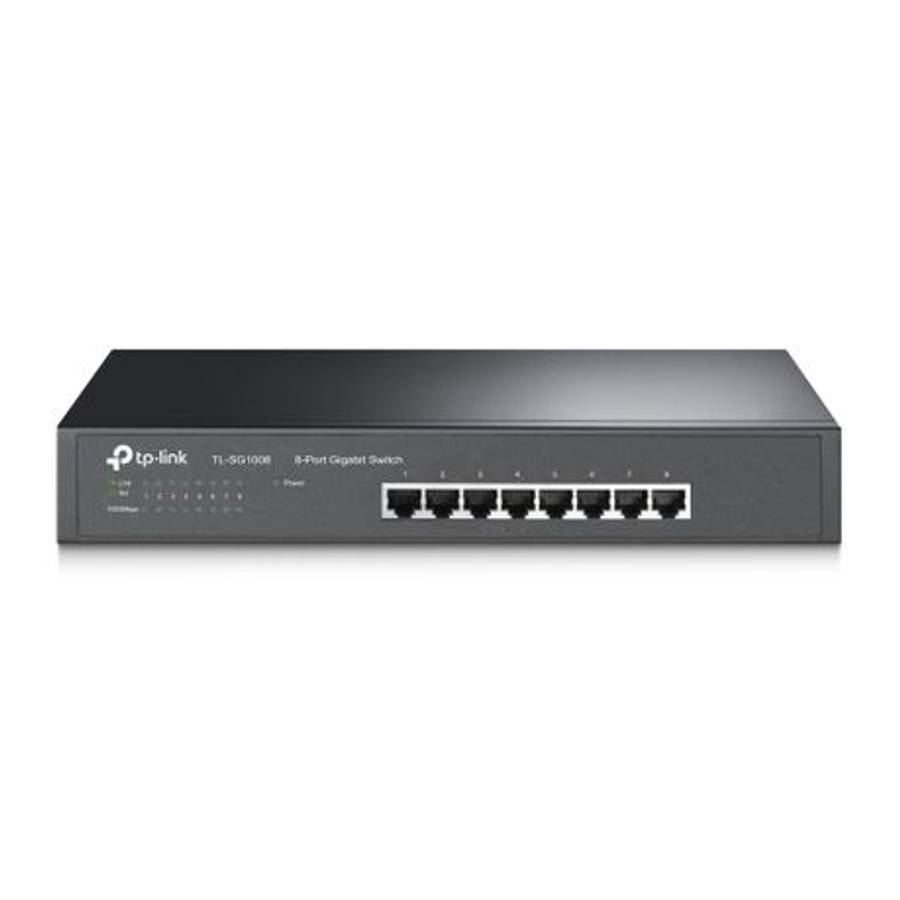Tp-Link - 8-Port Gigabit Desktop/Rackmount Switch - Tp-Link - 8-Port Gigabit Desktop/Rackmount Sw...