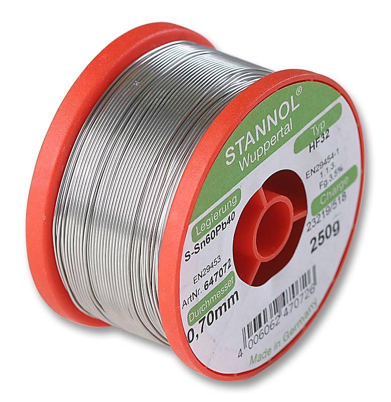 Stannol (HF32 3500 0,7MM 250G) Solder Wire, 304 Flux, 250g