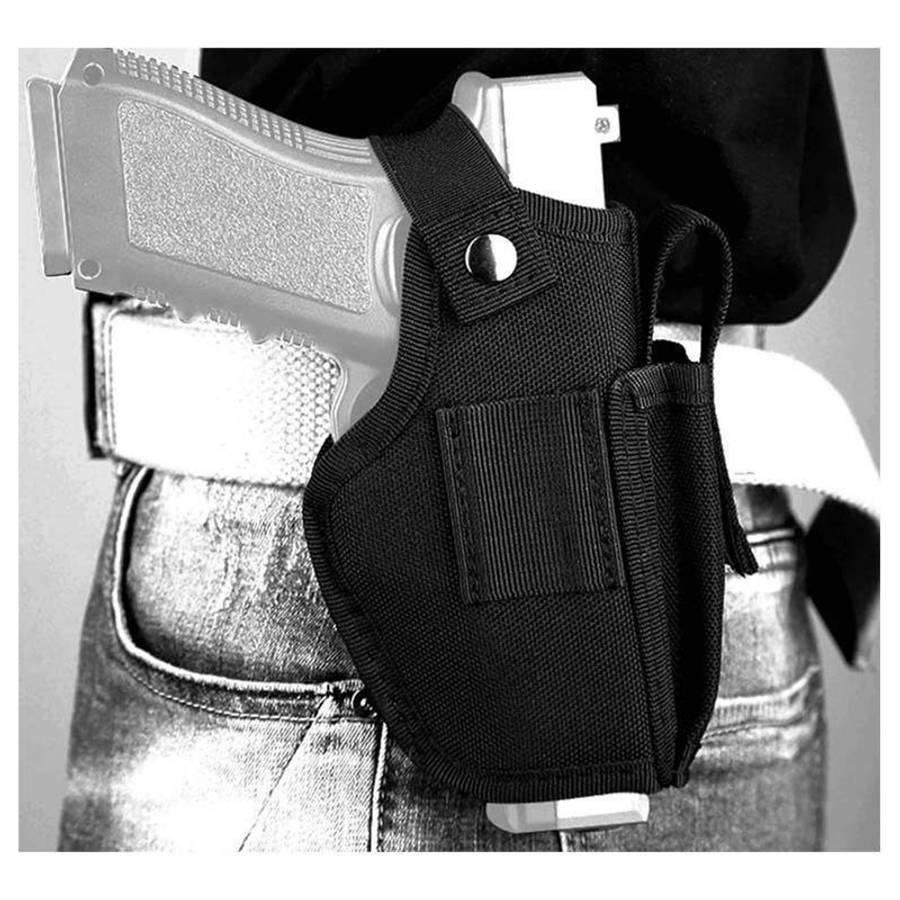 Tactical Ambidextrous Gun Holster Concealed Carry Holster Belt Metal Clip