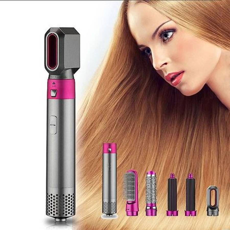 5 In 1 Hair Straightening Brush Comb