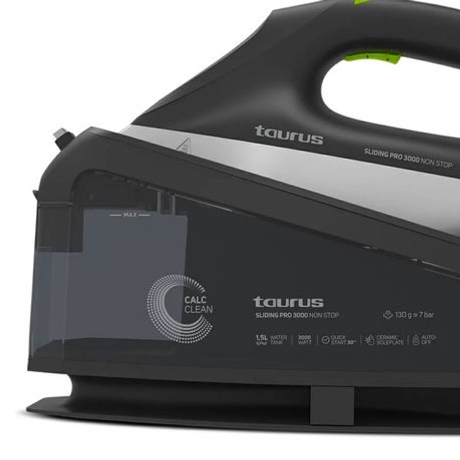 Taurus - Iron Steam Station Ceramic Black 1.5L 3000W "Sliding Pro 3000" - Taurus - Iron Steam Sta...